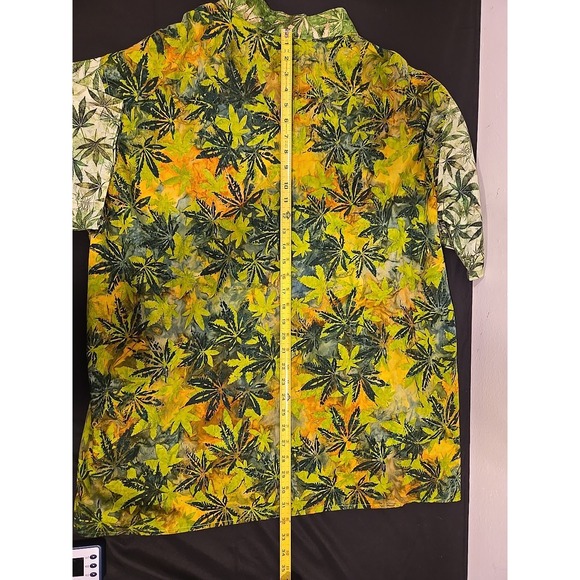 Quack Neru Collar Short Sleeve Buttondown Artisan Made Shirt Size 2XL Tall - Picture 4 of 7